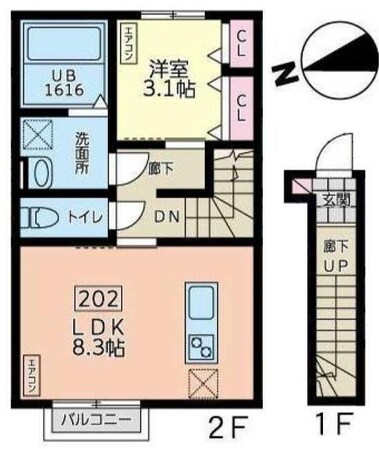 デュマンIIの物件間取画像